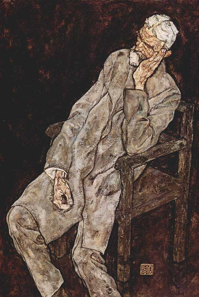 Портрет Йоханна Хармса. Эгон Шиле. 1916
